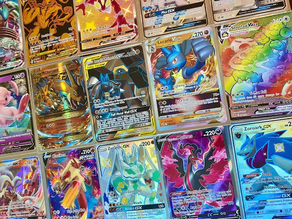 Several raw cards with no graded slabs